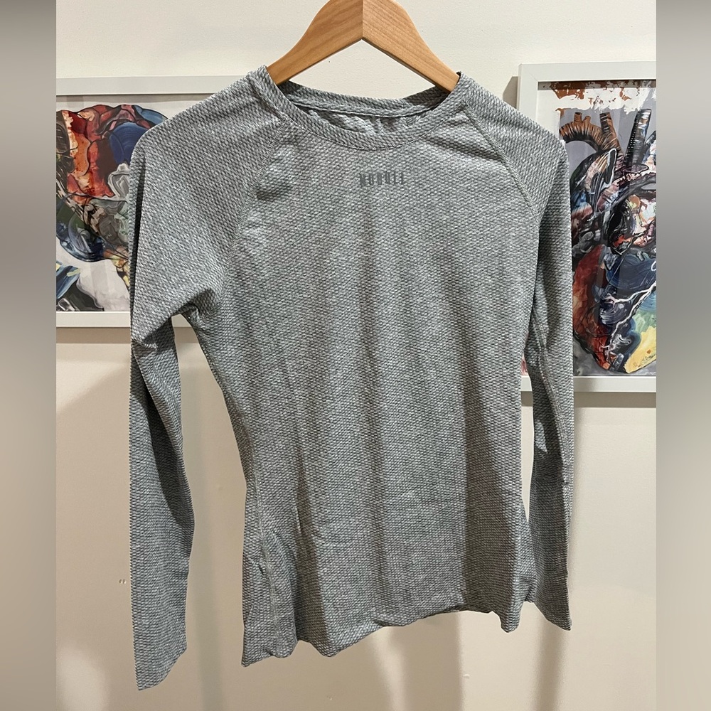Nobull Gray Long Sleeve Athletic Top